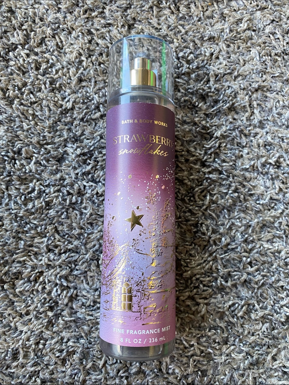 Bath & Body Works Purple Strawberry Snowflakes Fine Fragrance Mist